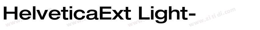 HelveticaExt Light字体转换